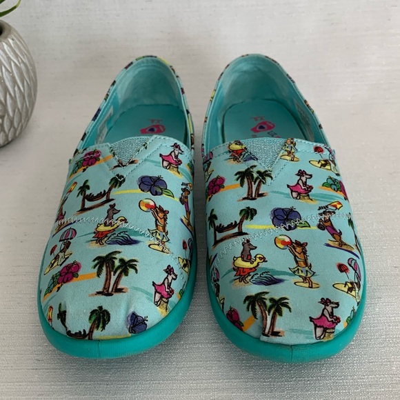 Girls BOBS From Sketchers Turquoise Beach Memory Foam Flats Girls 5Y - Picture 4 of 11